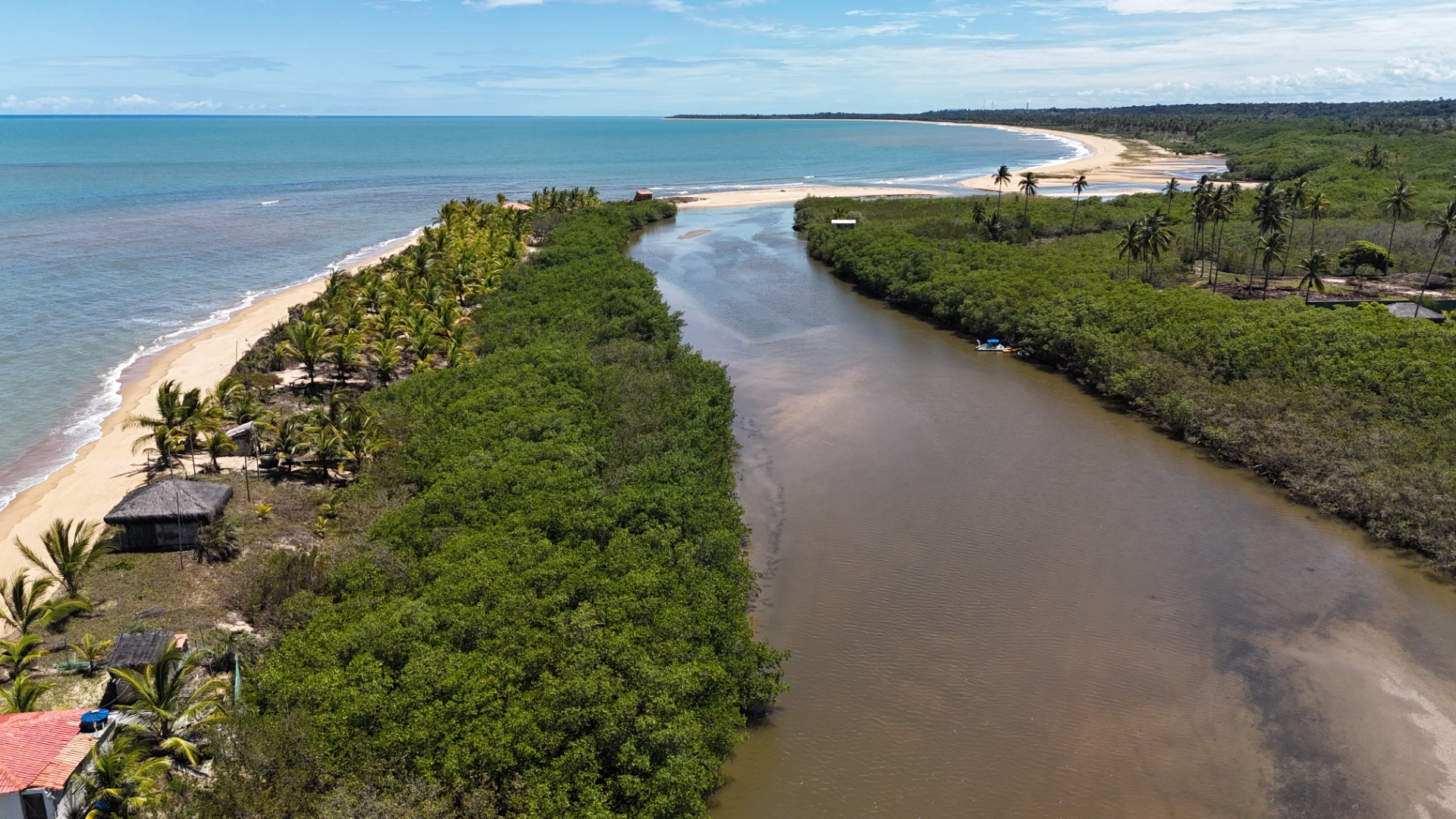 Barra do rio em Mogiquiçaba