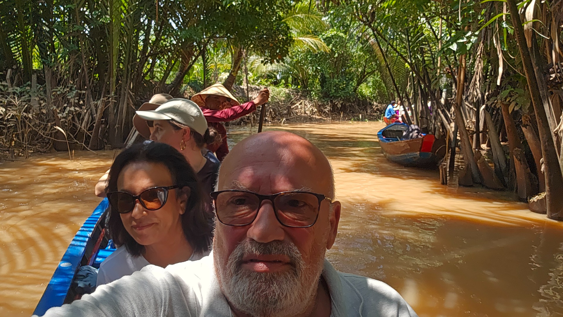 Passeio de barco no Delta do Mekong. Ho Chi Minh