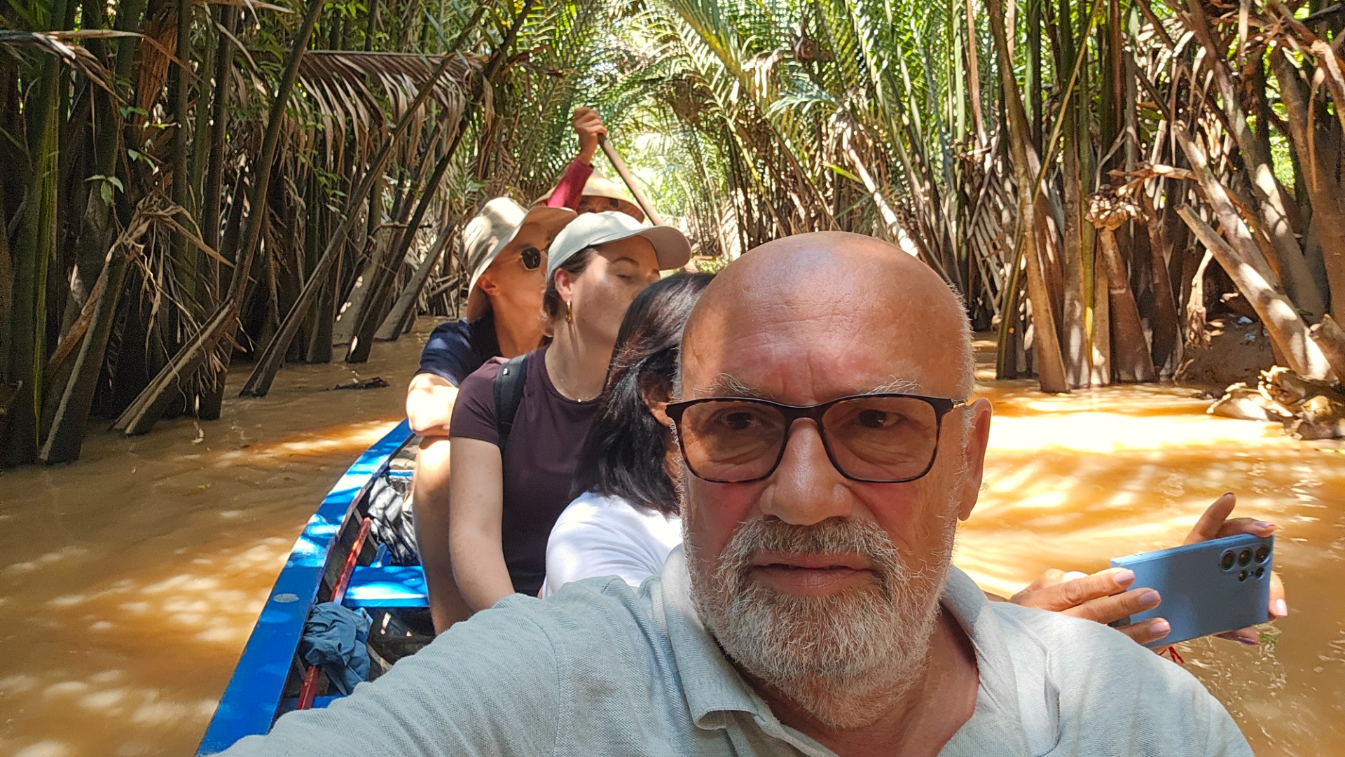 Passeio de barco no Delta do Mekong. Ho Chi Minh
