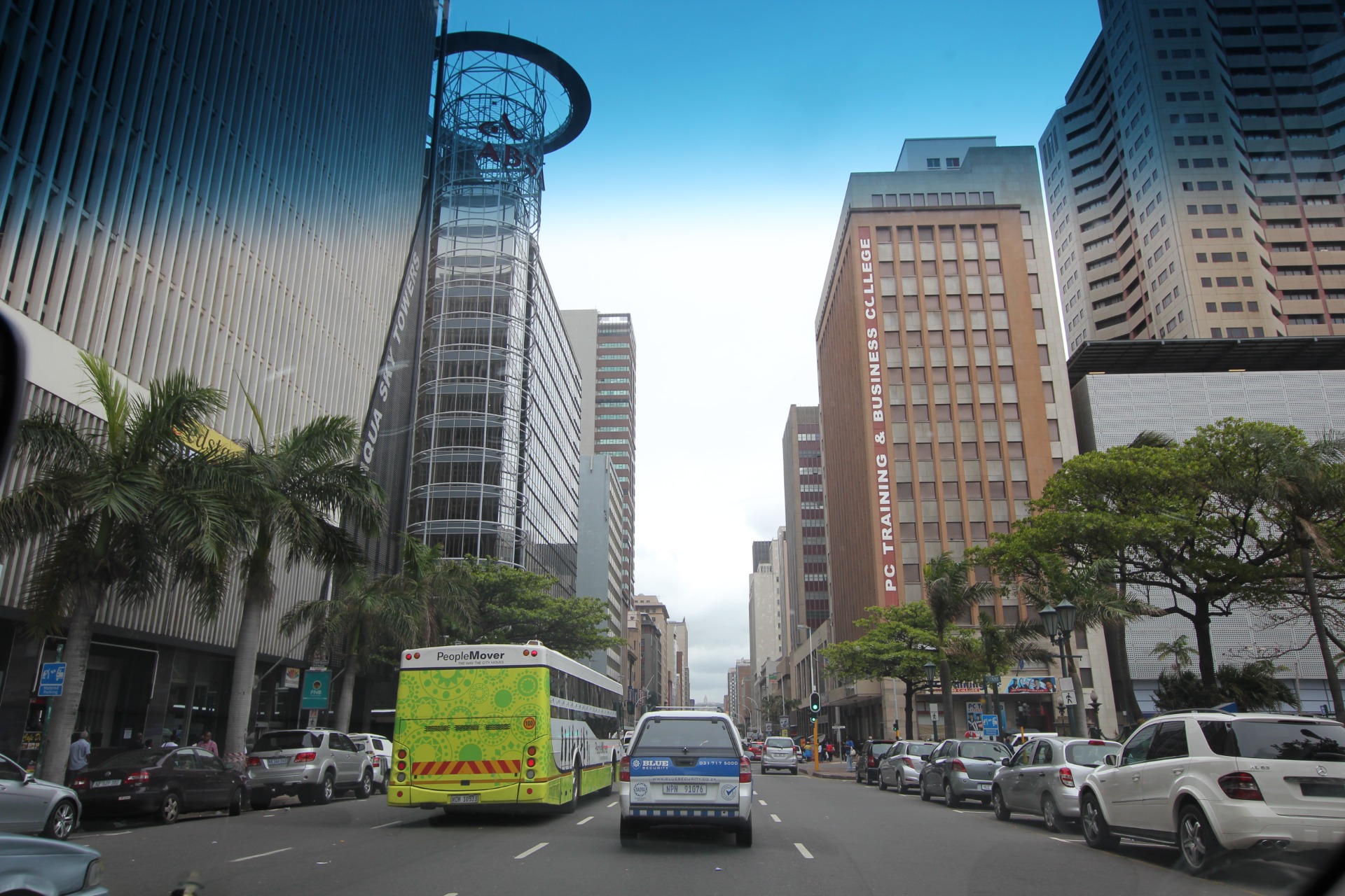 Praias e cidade de Durban