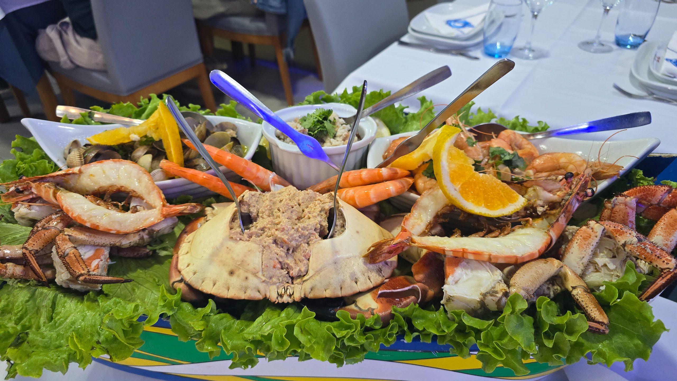 Hoje jantei que nem um pacha. Mariscada para 2 comi sozinho